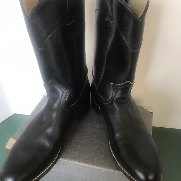 Silverton Black Leather Mid-calf Boot - Picture 3 of 8
